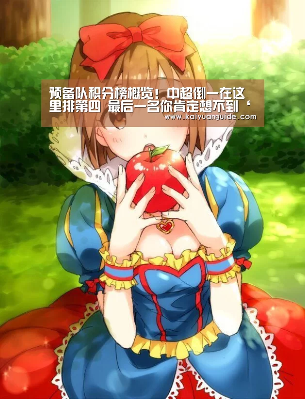 预备队积分榜概览!中超倒一在这里排第四 最后一名你肯定想不到‘开元APP’(图1) 开元APP